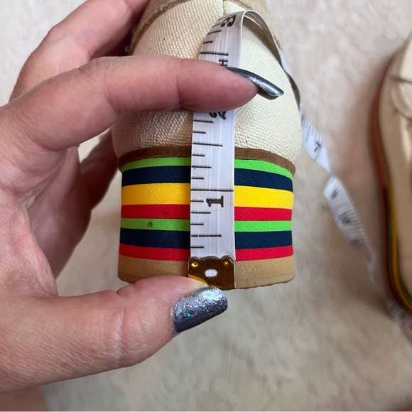 Surface to air heeled striped boat shoes - Picture 10 of 12